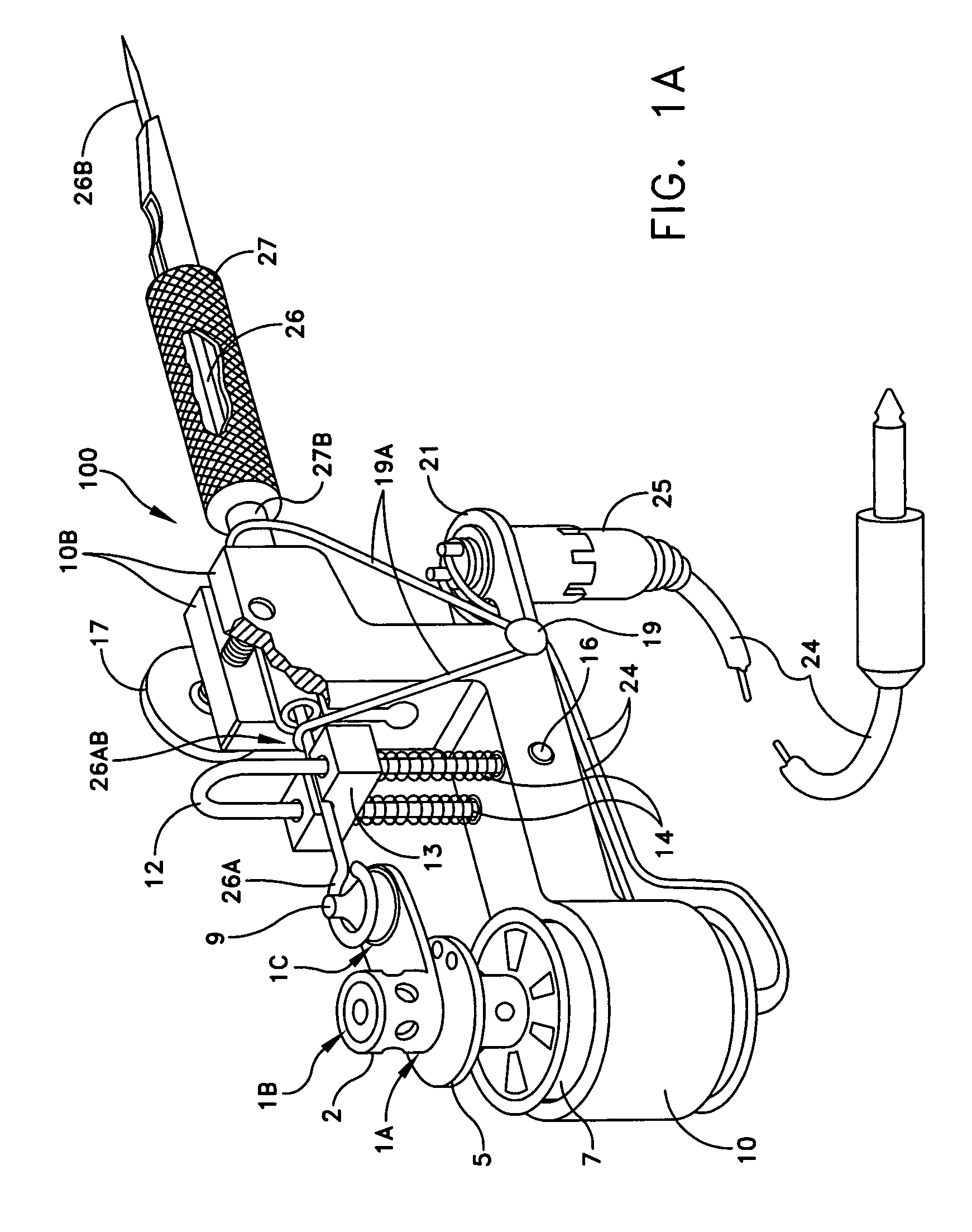 Universal rotary device for marking an article with ink