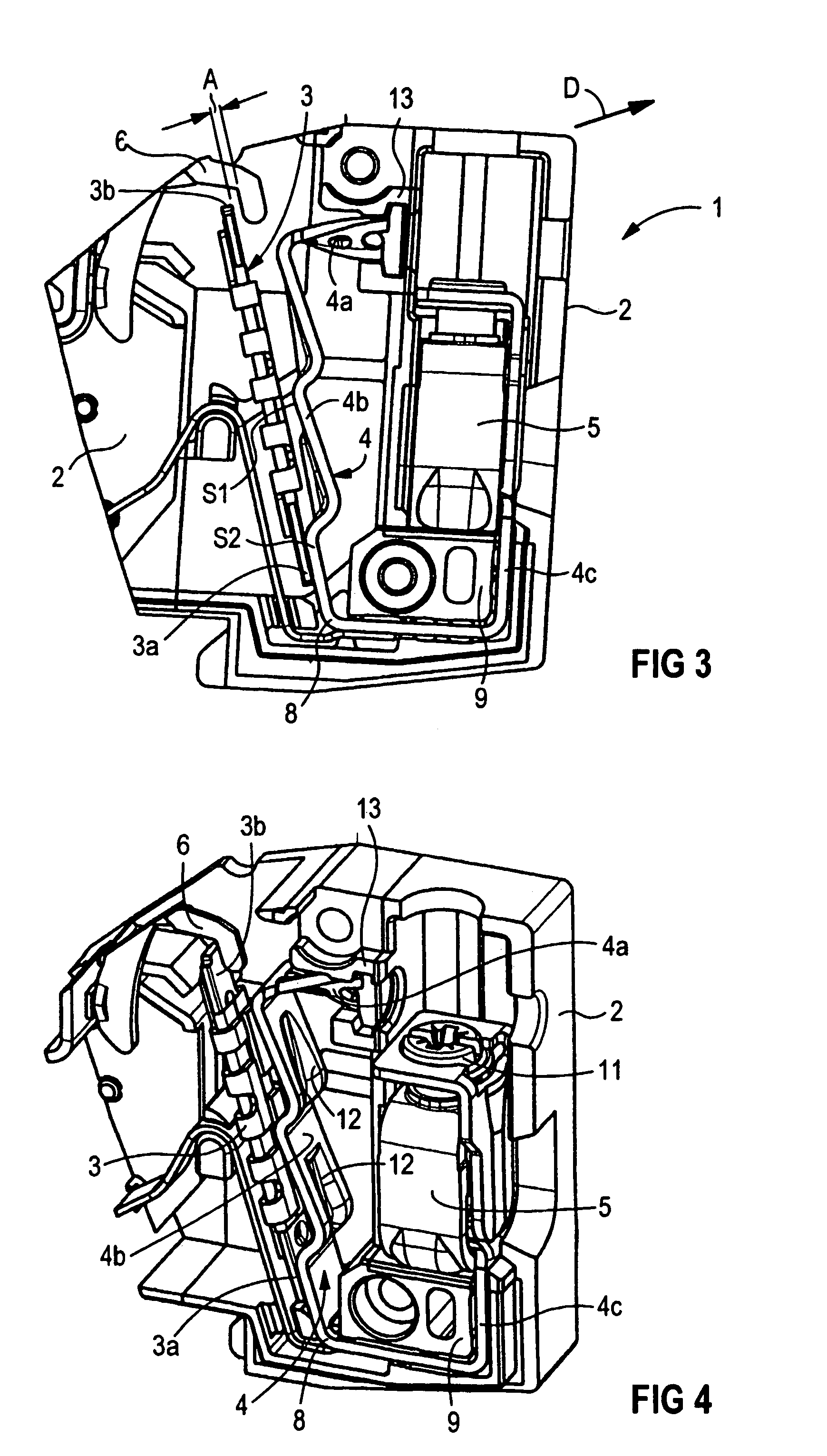 Adjusting device for a thermal trip