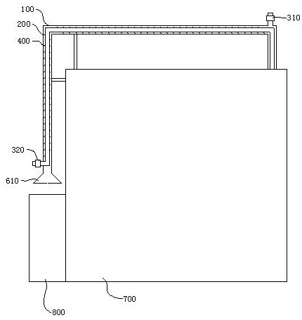 Waste heat recovery device of aluminum alloy smelting furnace