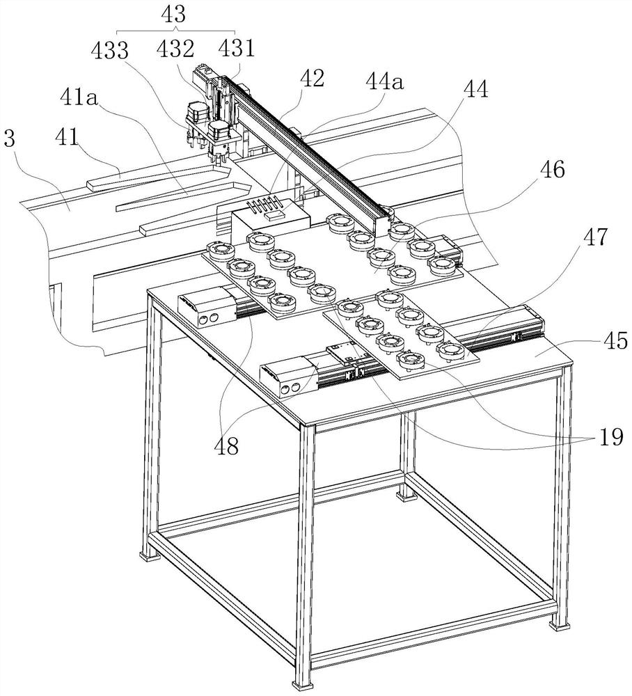 A robot automatic production line for cylinder end caps