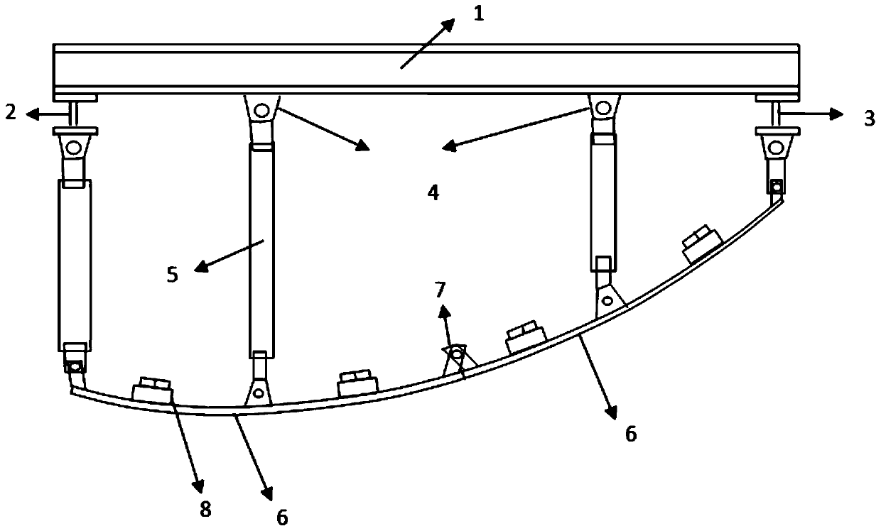 A formwork used for the construction of railway tunnel inverted arches and its construction method