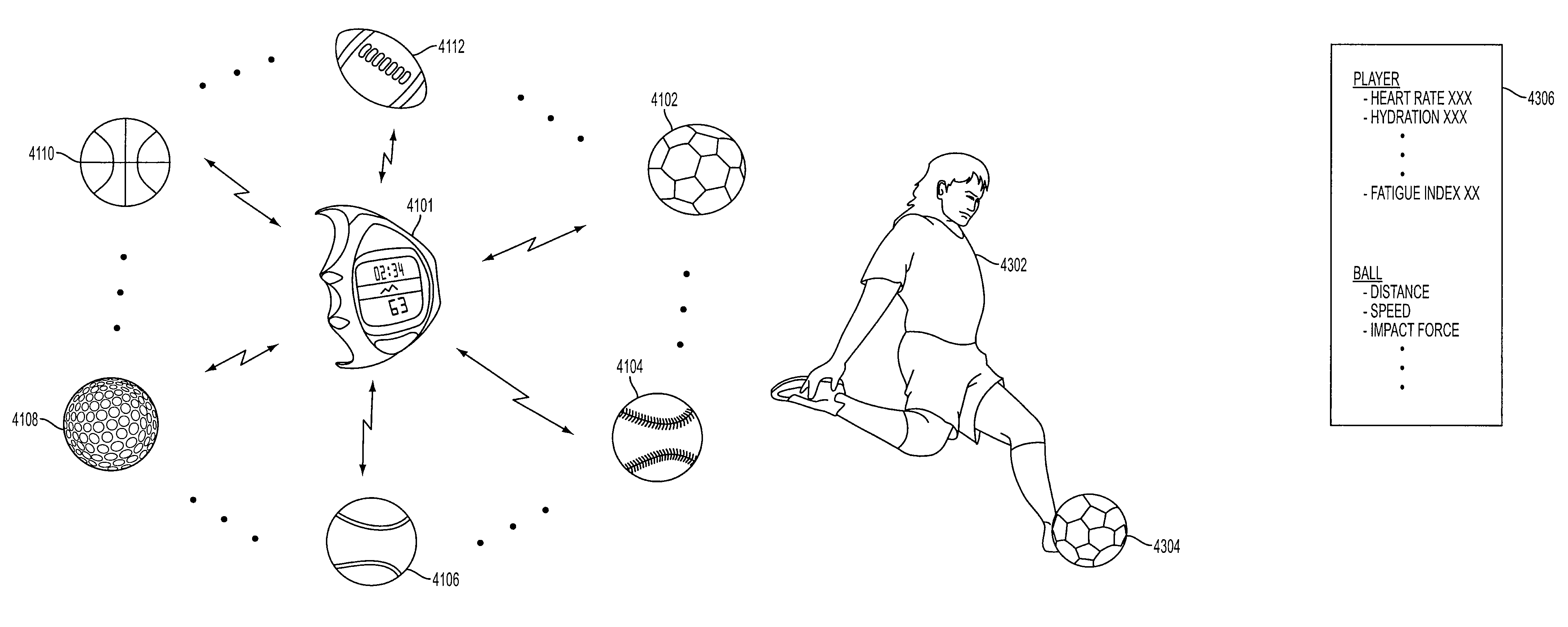 Sports electronic training system with sport ball, and applications thereof