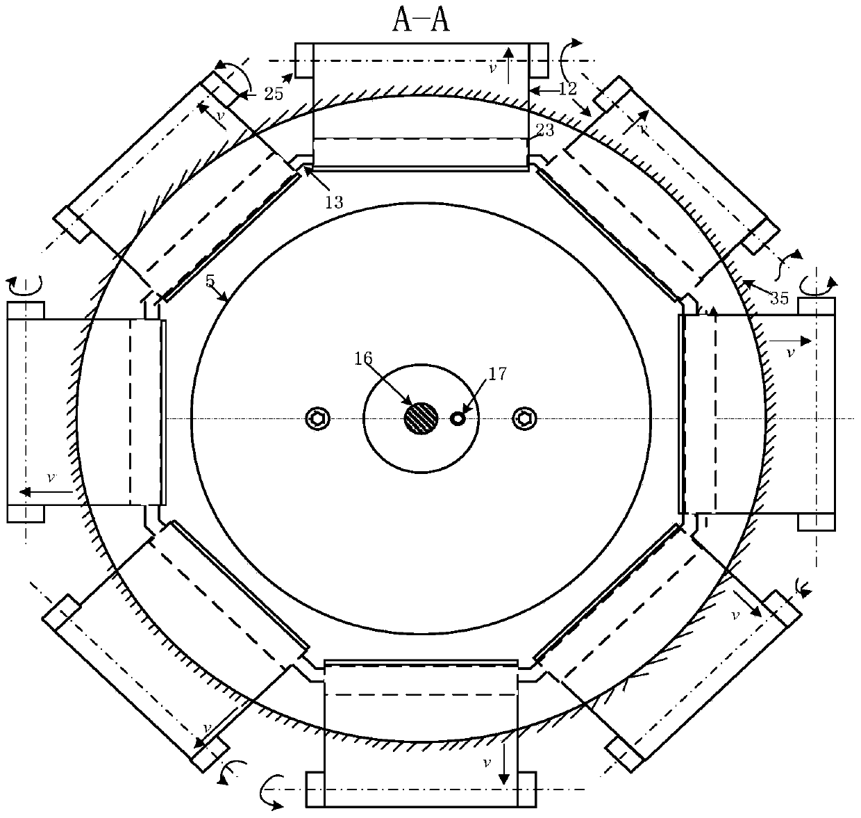 Centrifugal electrostatic continuous nanofiber spinning device