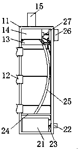 Online cement granularity detection device capable of improving measurement effect