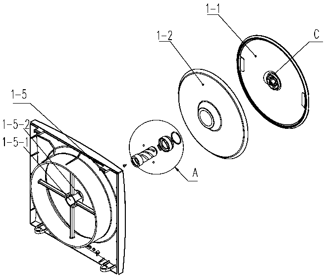 A stepless air conditioning reciprocating fresh air fan