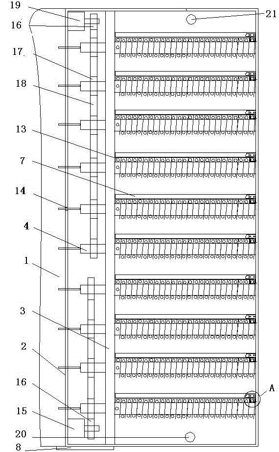 Wire reeling device for electrocardiogram machine