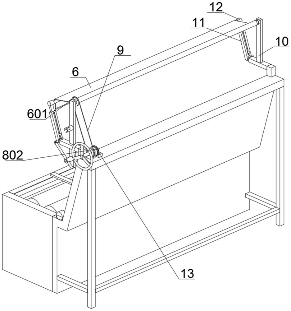 A textile equipment with automatic covering, protective cleaning function