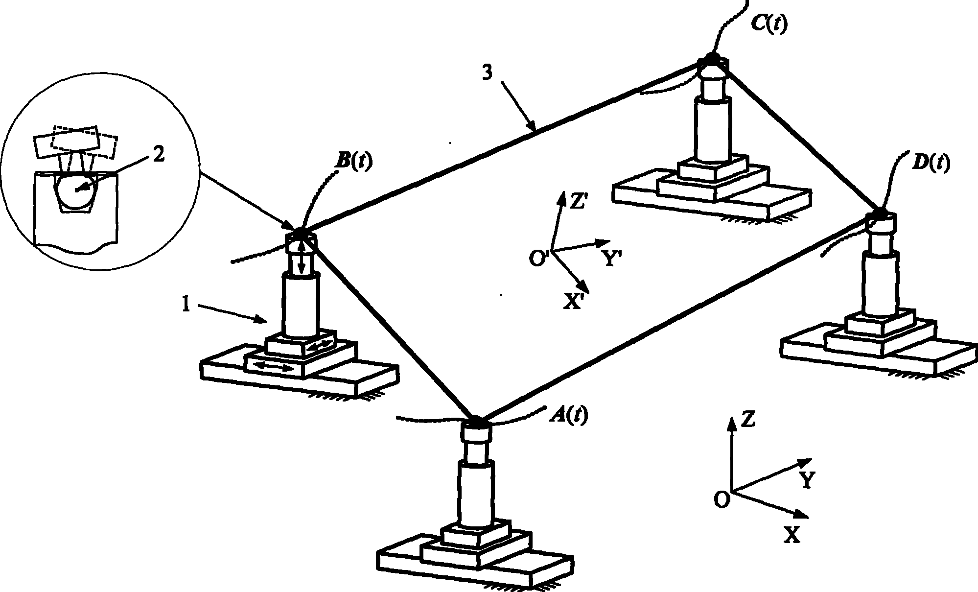 Synergetic control method of aircraft part pose alignment based on four locater