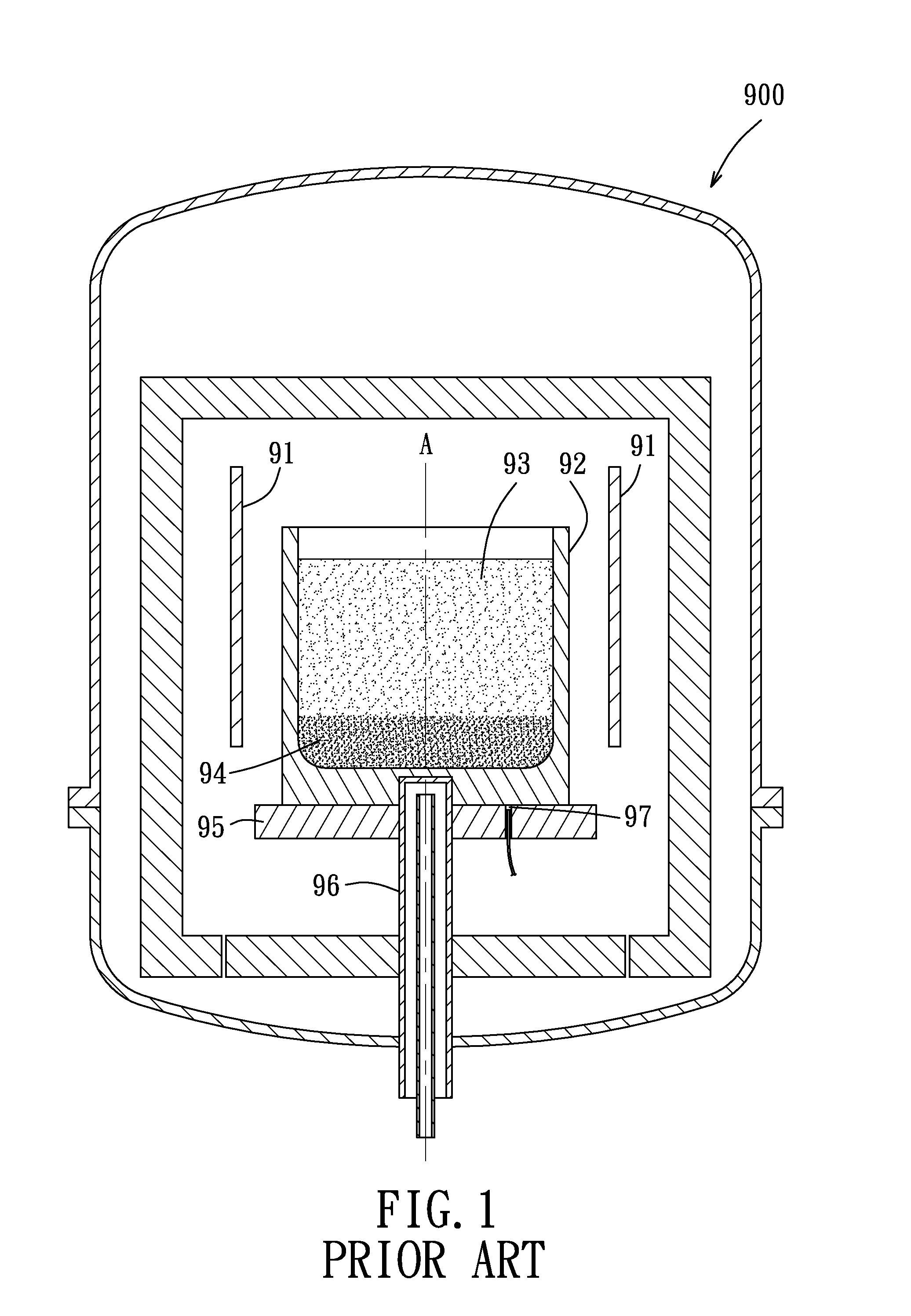 Crystal growing device