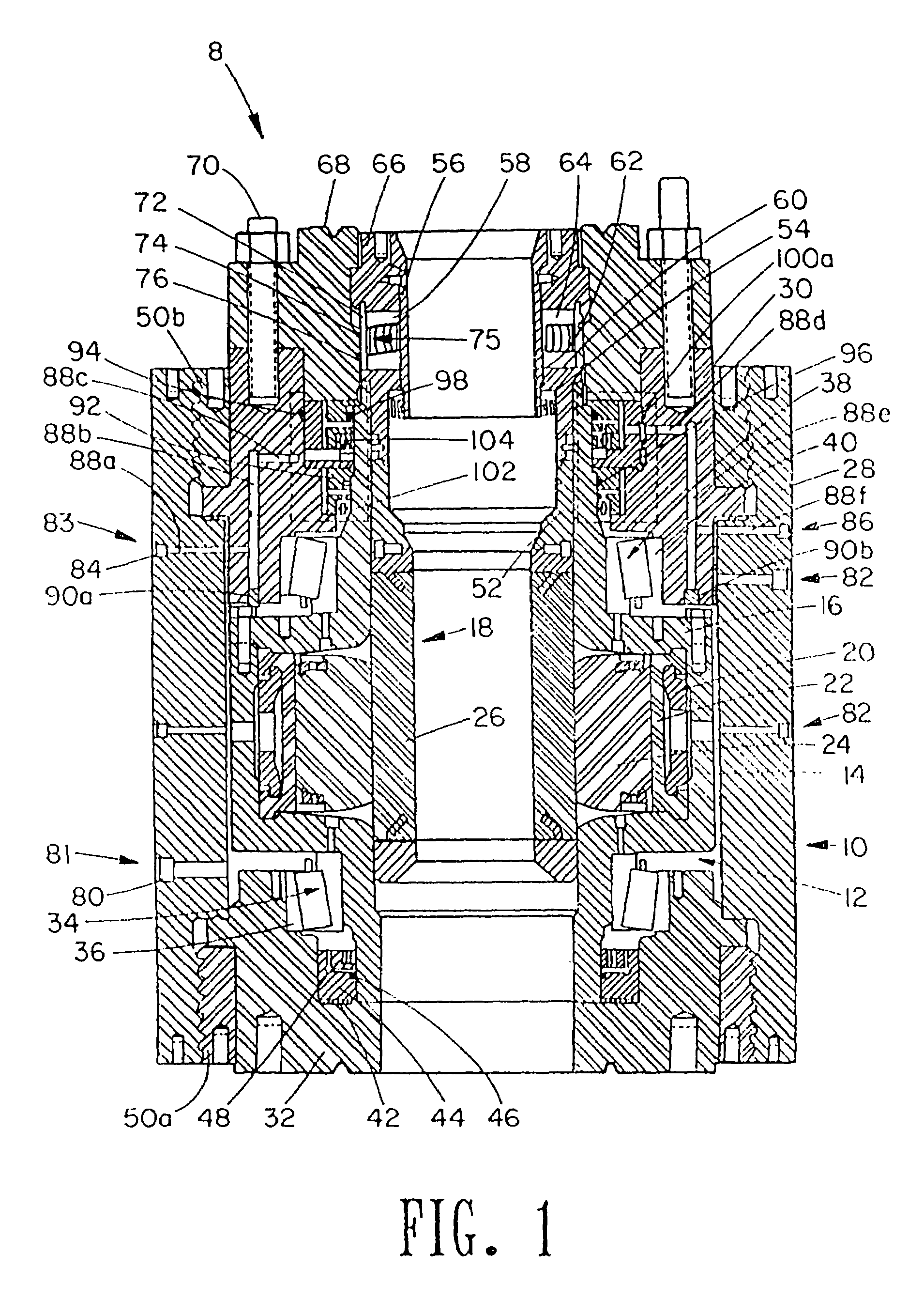 Rotating blowout preventer with independent cooling circuits and thrust bearing