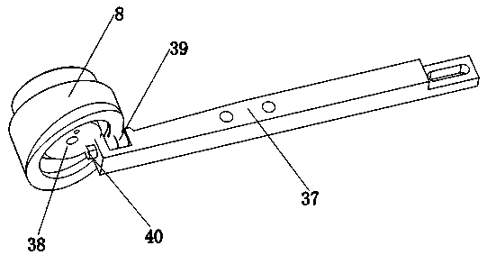 Single-wire core progressive conveying device for stranding machine