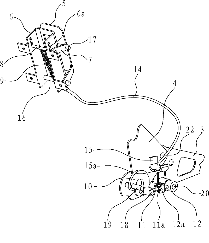 Trigger mechanism of automobile seat energy absorption device