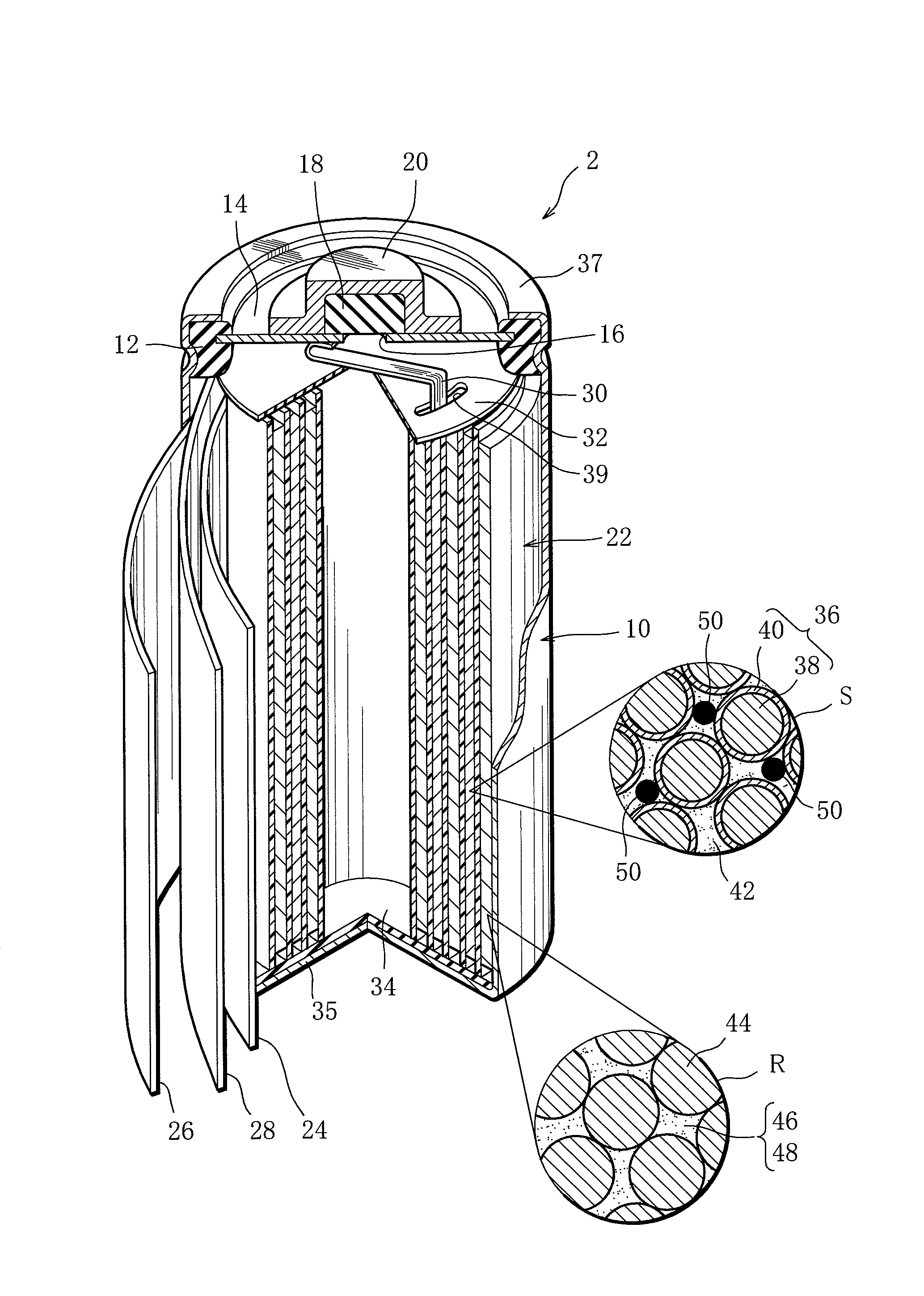 Alkaline rechargeable battery