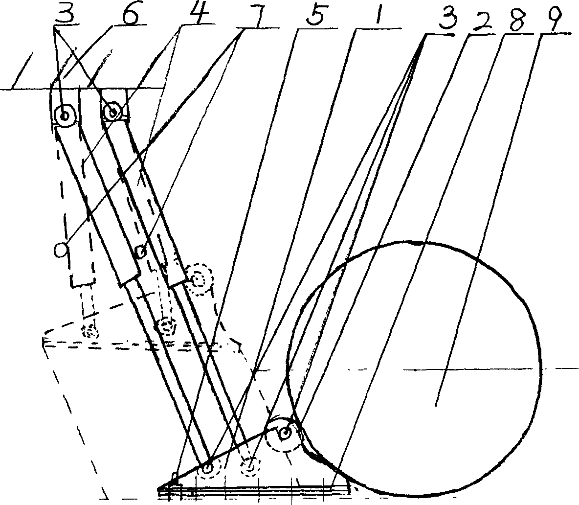 Emergency braking device of motor cycle