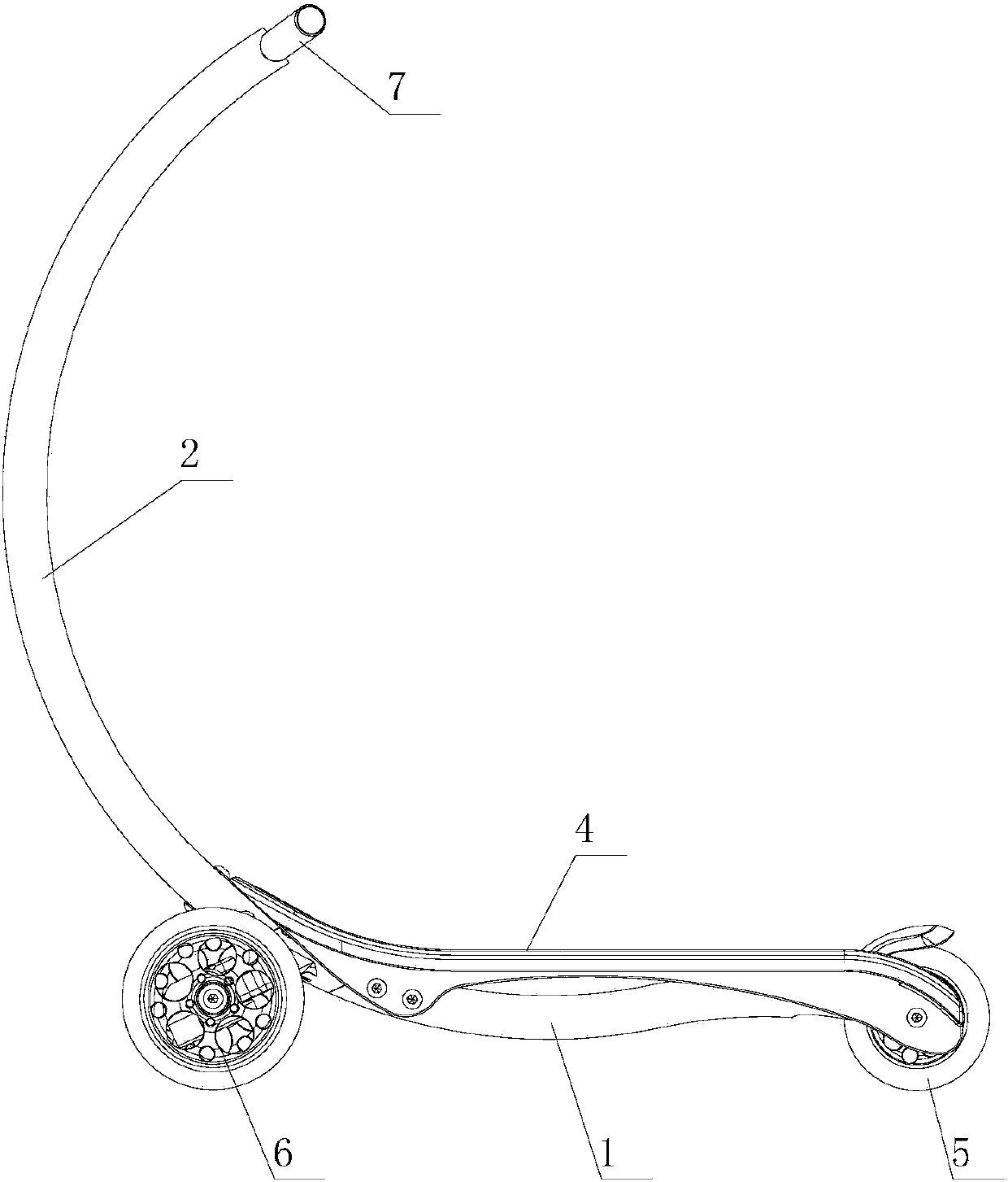 Scooter capable of automatically turning