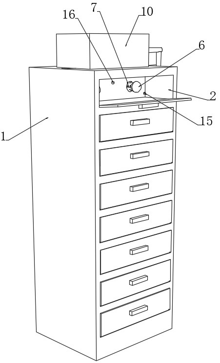 A device for storing Chinese medicinal materials