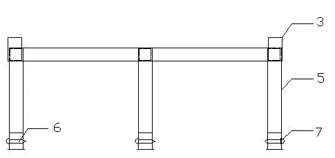 Concrete leveling frame with movable pedal plate