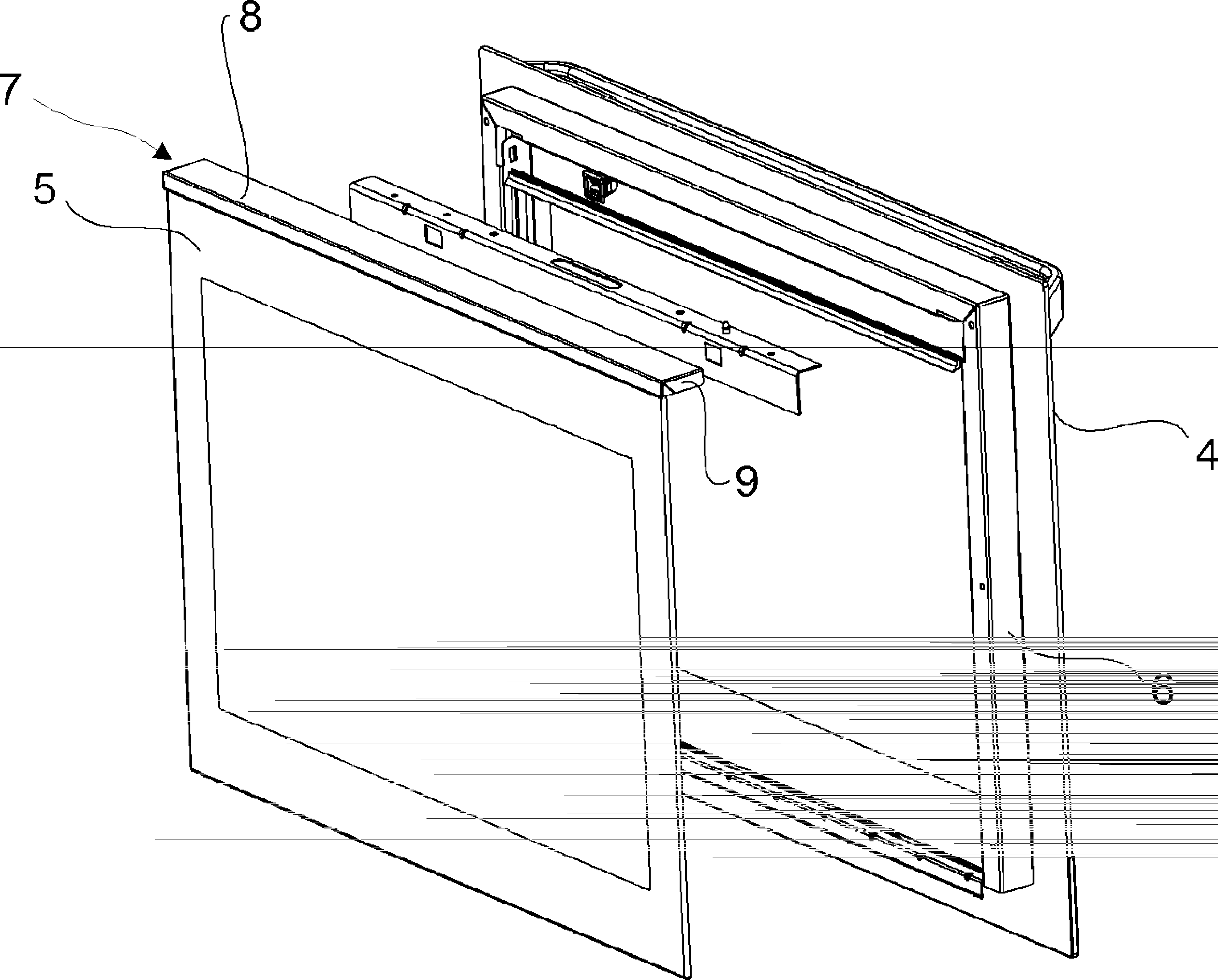 A cooking device comprising a covering member