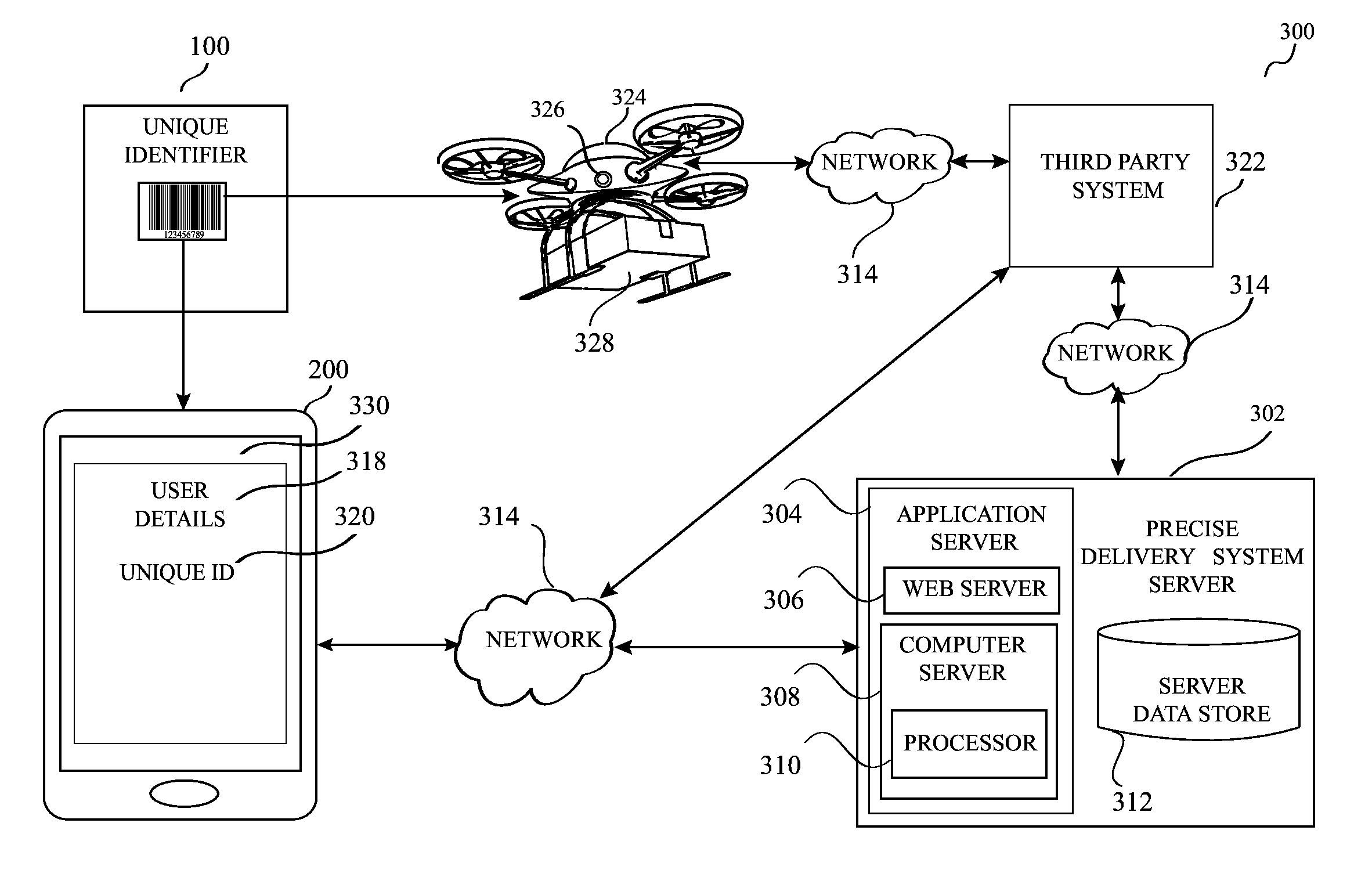 Cooperative system and method for precise autonomous delivery