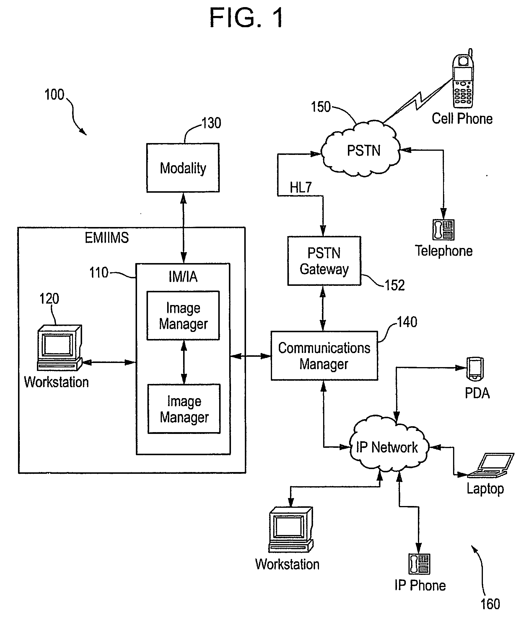 Enterprise medical imaging and information management system with enhanced communications capabilities