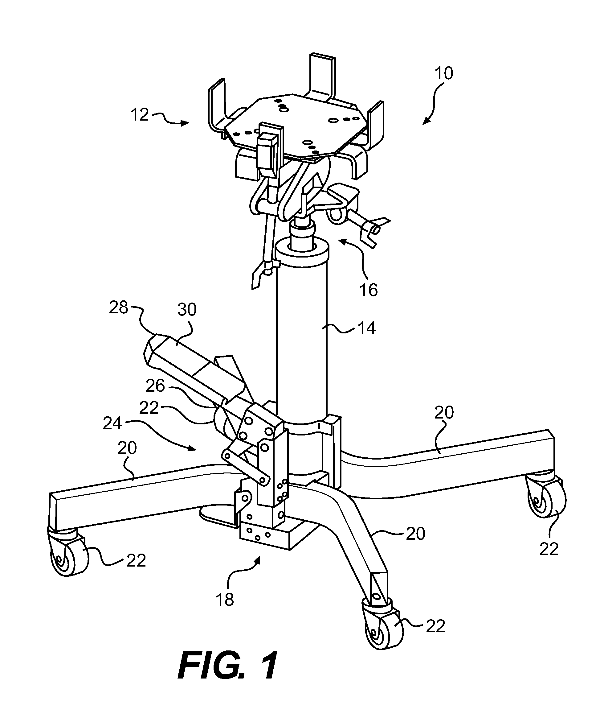 Adjustable Foot Pedal, Linkage, and Method for Actuating a Hydraulic Cylinder