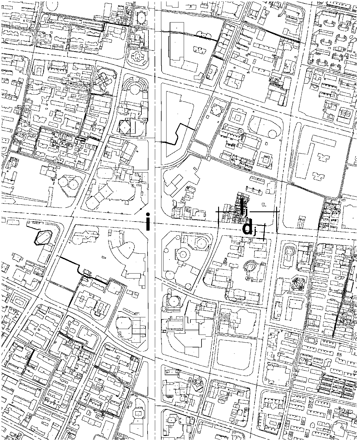 Method of evaluation and application of accessibility of urban center