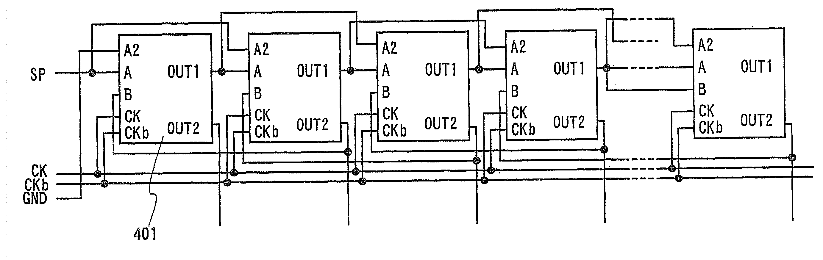 Shift register and semiconductor display device