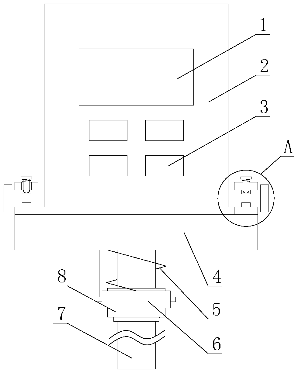 Cleaning type soil detection system with angle adjusting function