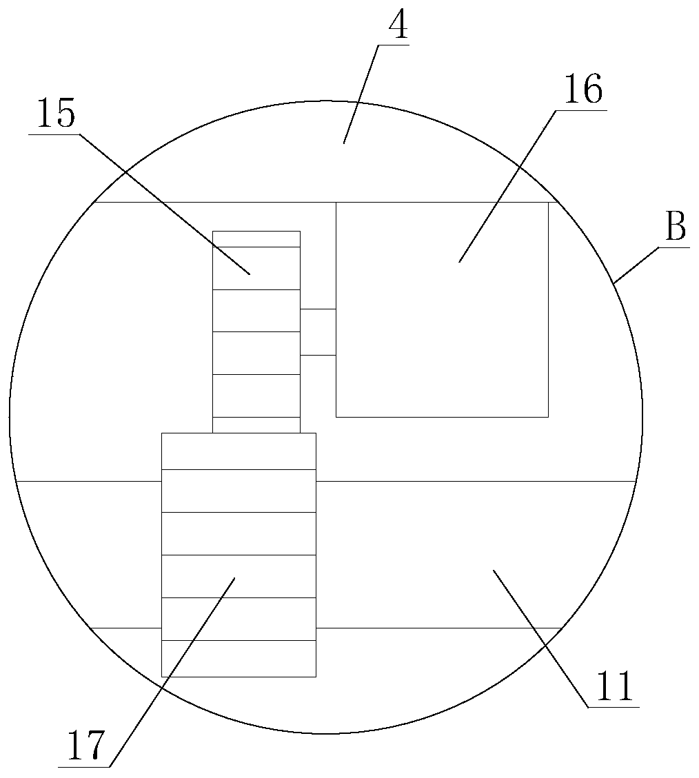 Cleaning type soil detection system with angle adjusting function