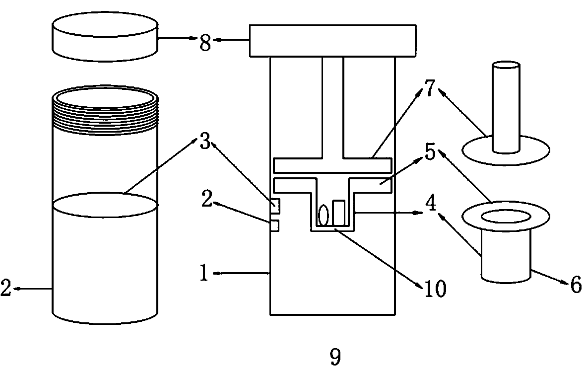 Transmission electron microscope biological sample fixing tube for remote delivery