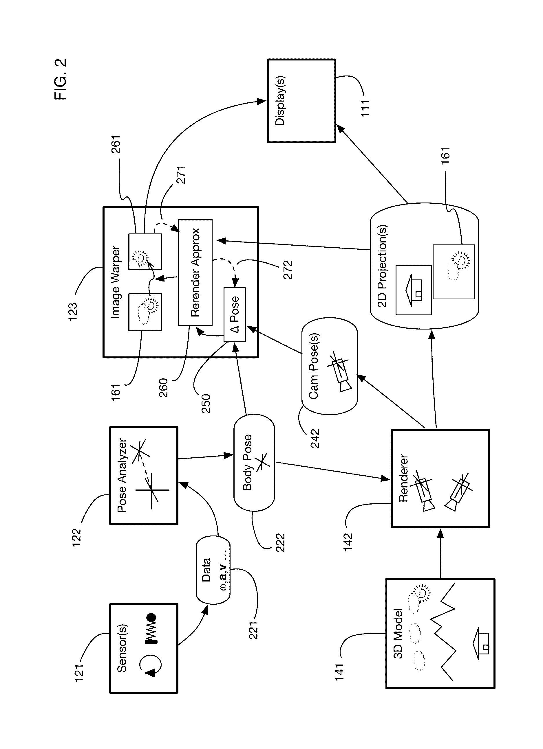Virtual reality system with control command gestures