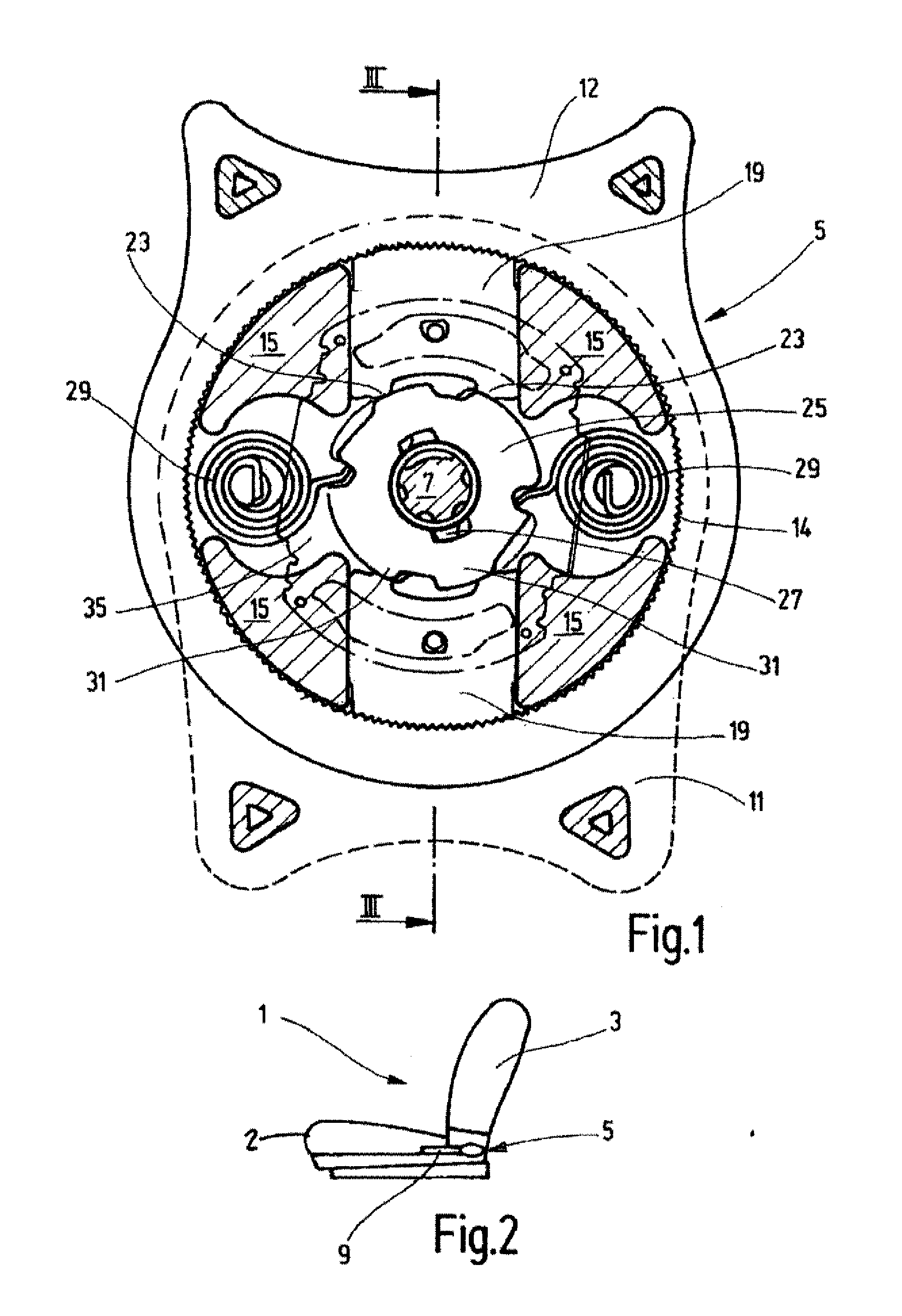 Vehicle seat and recliner fitting for vehicle seat