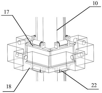 Carrier projectile unfolding and sub-projectile separating device and system for deep sea turbulence observation