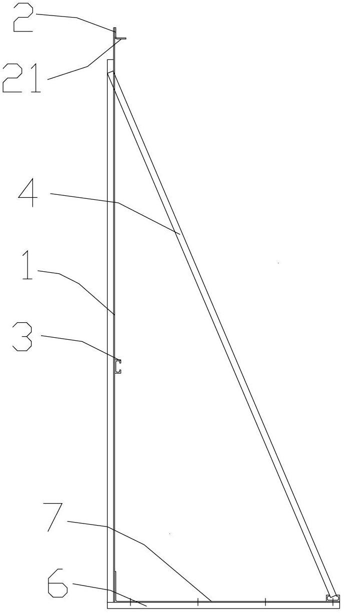 Positioning device and positioning method for oblique handrail supports of moving pavement