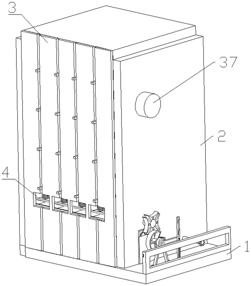 Sorting device for materials arrangement