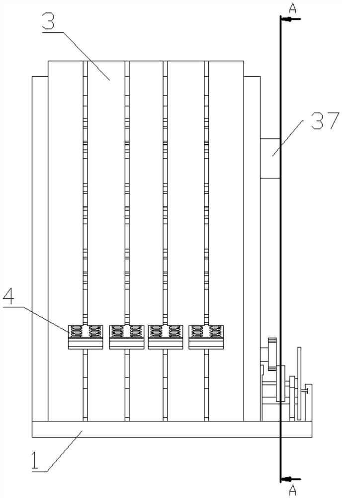 Sorting device for materials arrangement