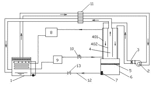 Method and device for preparing fluidized ice