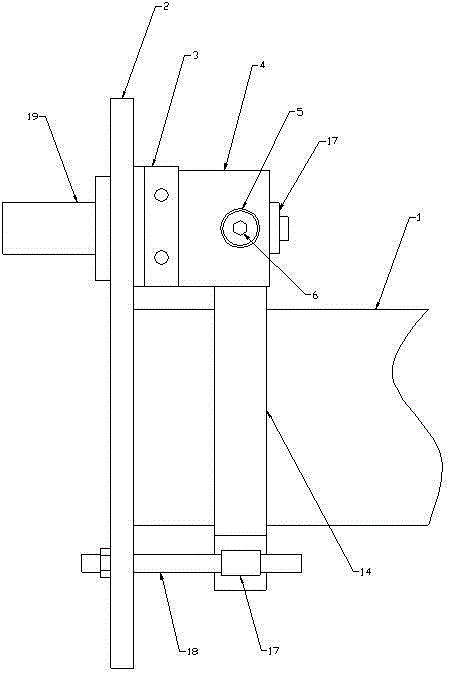 Clamping device for roller brake of hoisting mechanism of hoist