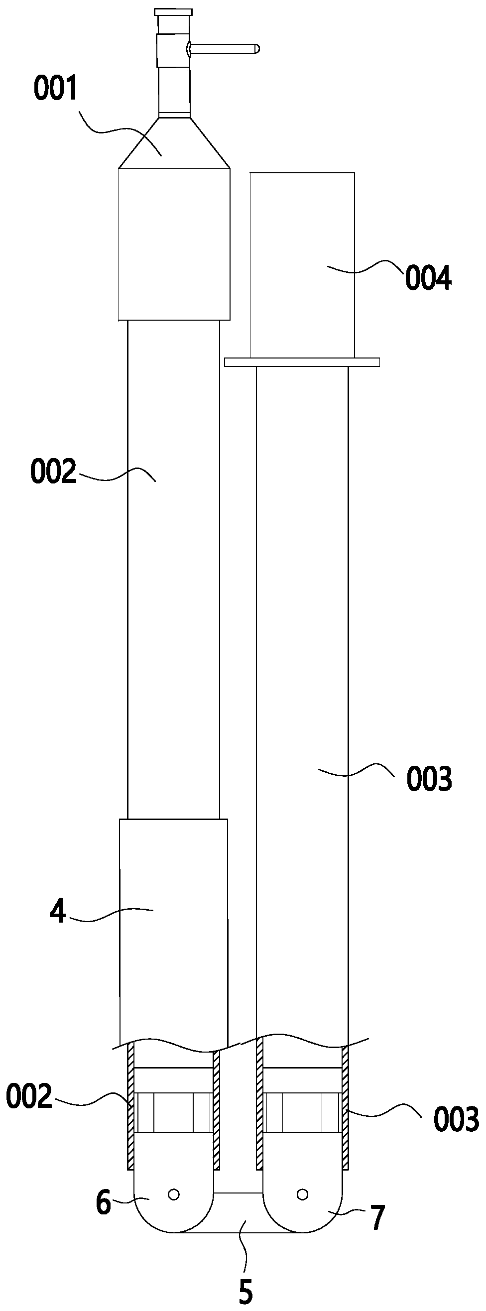 Folding type pull-rod movable connecting assembly, folding brake pull-rod and using method of folding type brake pull-rod