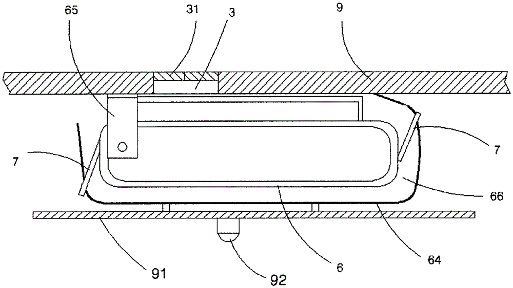 Design method for instant safe escape in shopping mall fire and escape ladder device for escape exit