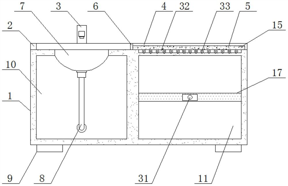 Integrated assembly type dustproof bathroom cabinet