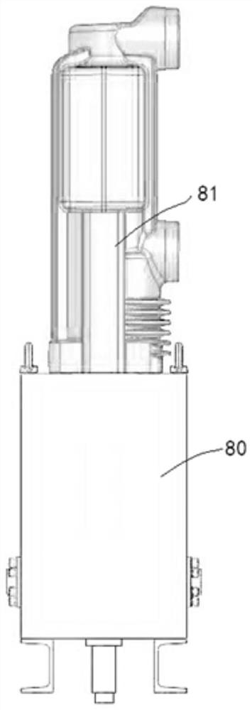 Handcart equipment for direct-current metal switch equipment