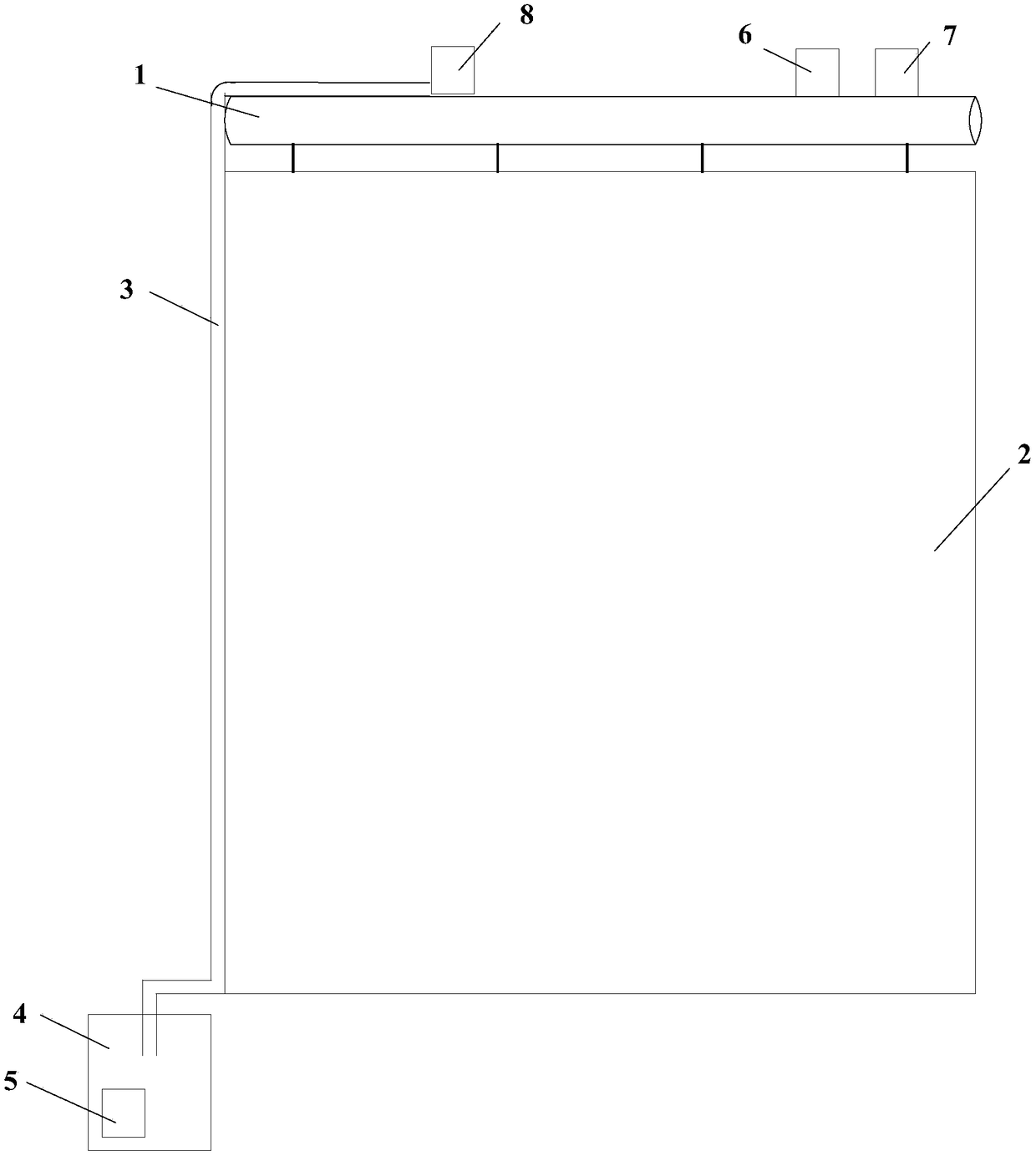 Curtain capable of preventing haze