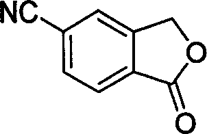 Preparation process of key intermediate 5-cyanphthalide of antidepressant drug citalopram