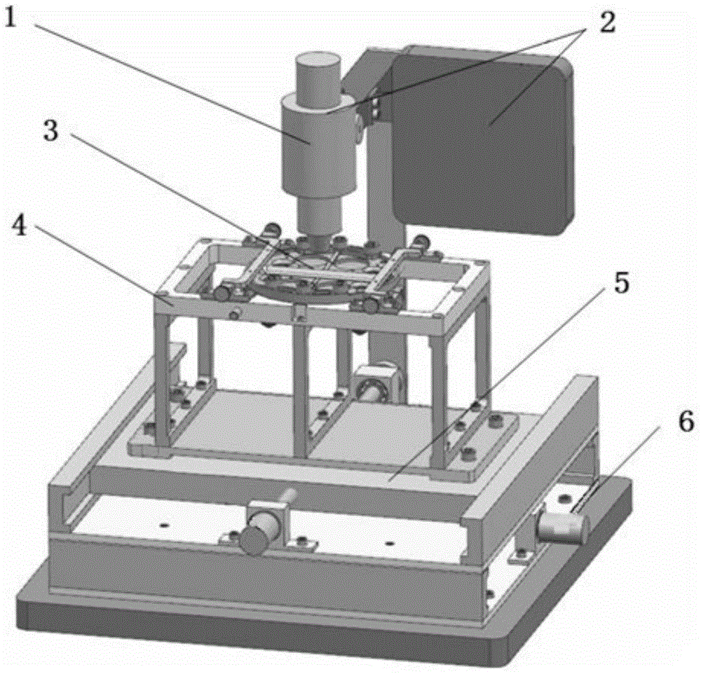 Line-surface-mixed CCD focal plane splicing system for three-dimensional mapping camera