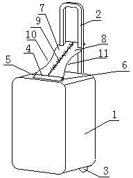 Baby supporting-sitting suitcase