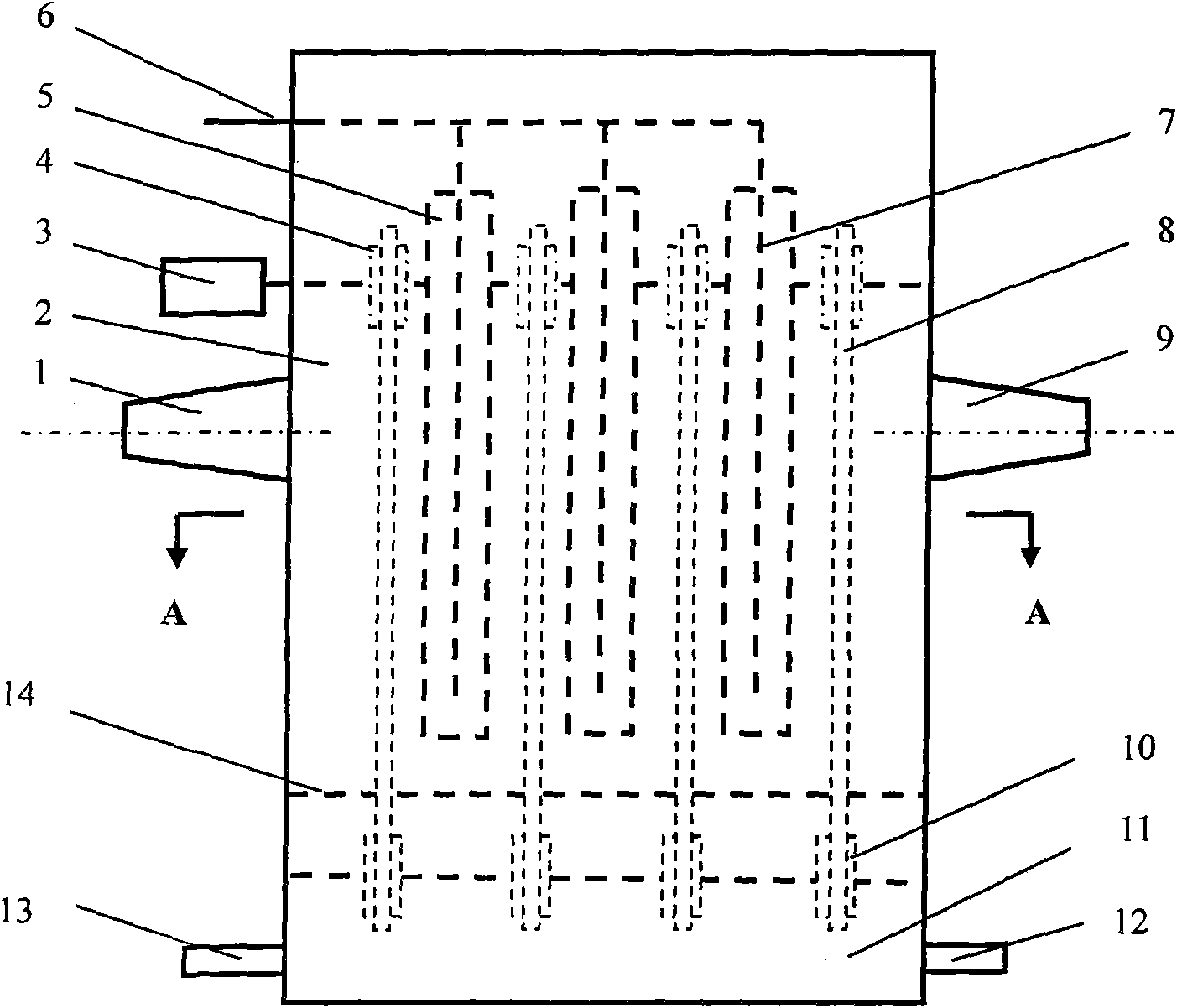 Device for removing harmful gas from airflow