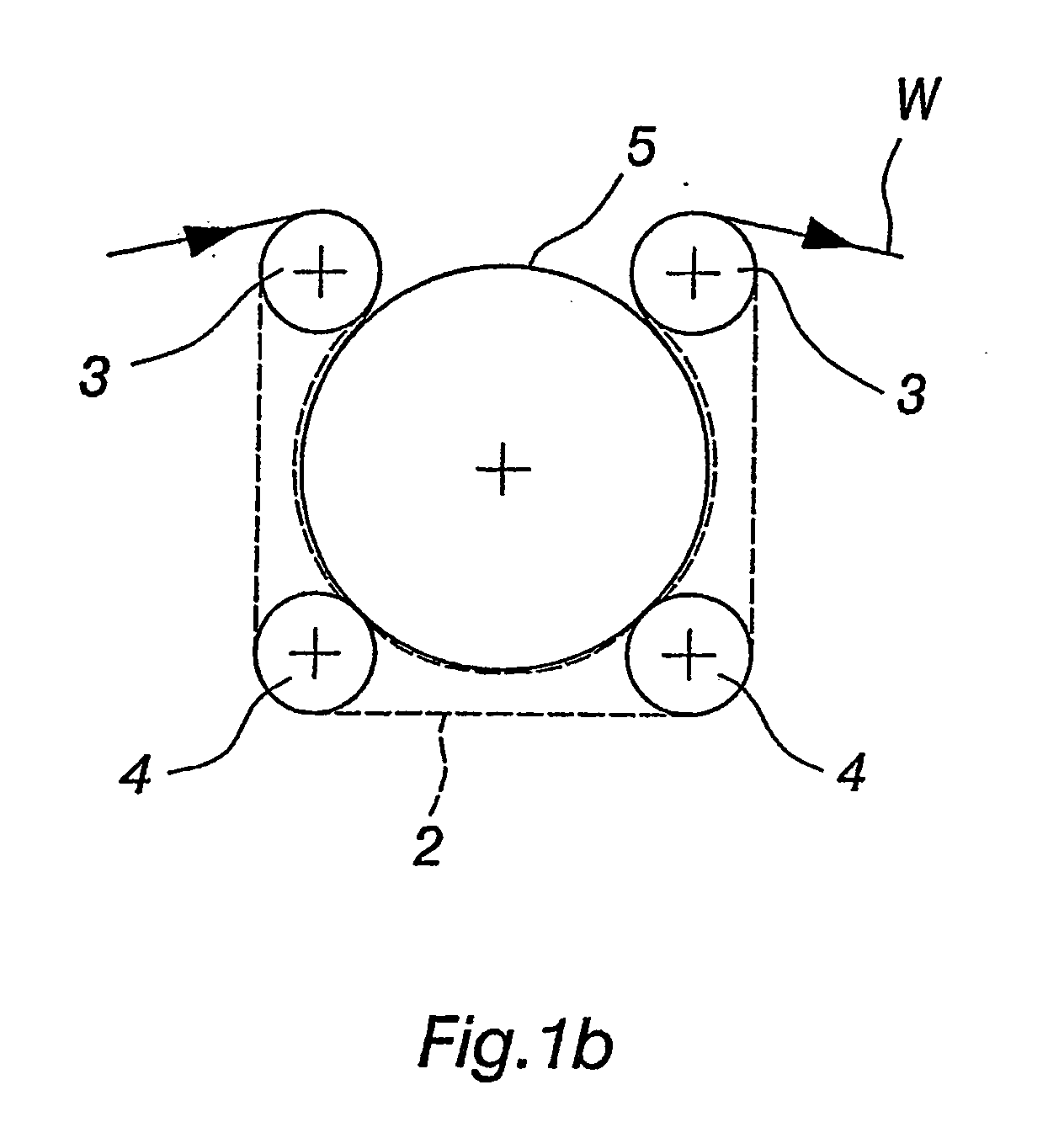 Processing device and method of operating the device for processing a coated or uncoated fibrous web