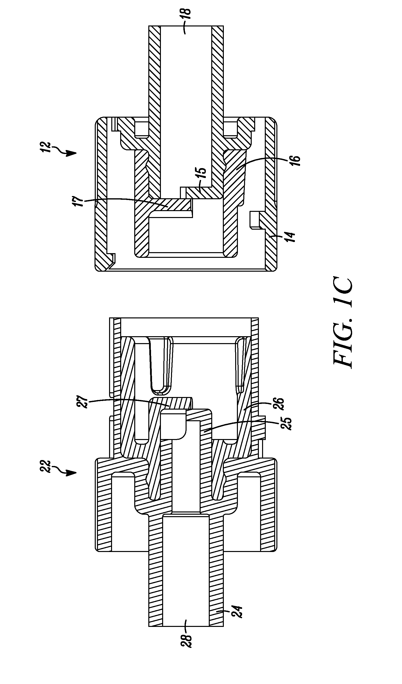 Connector and related method