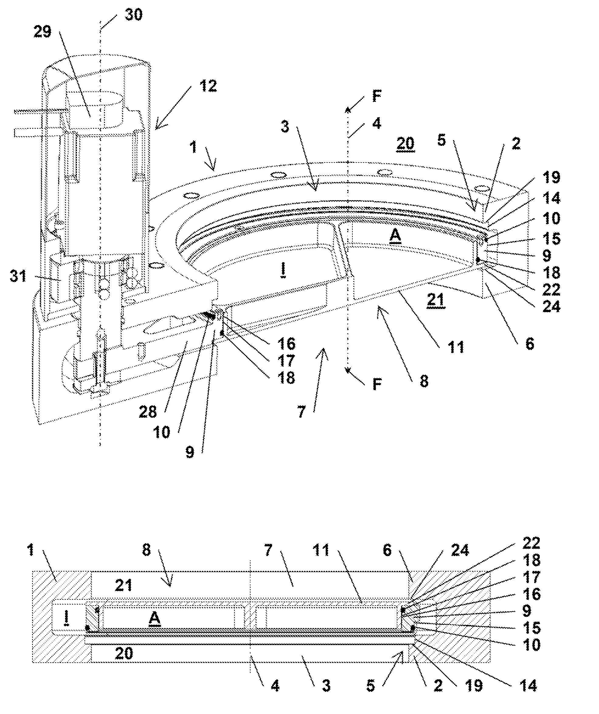 Valve for the substantially gas-tight interruption of a flow path